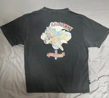 아비렉스 RABDUCKIT 블랙 티셔츠 35MISSIONS