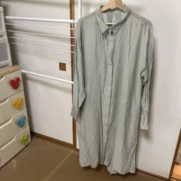 그레이 셔츠 원피스 긴팔