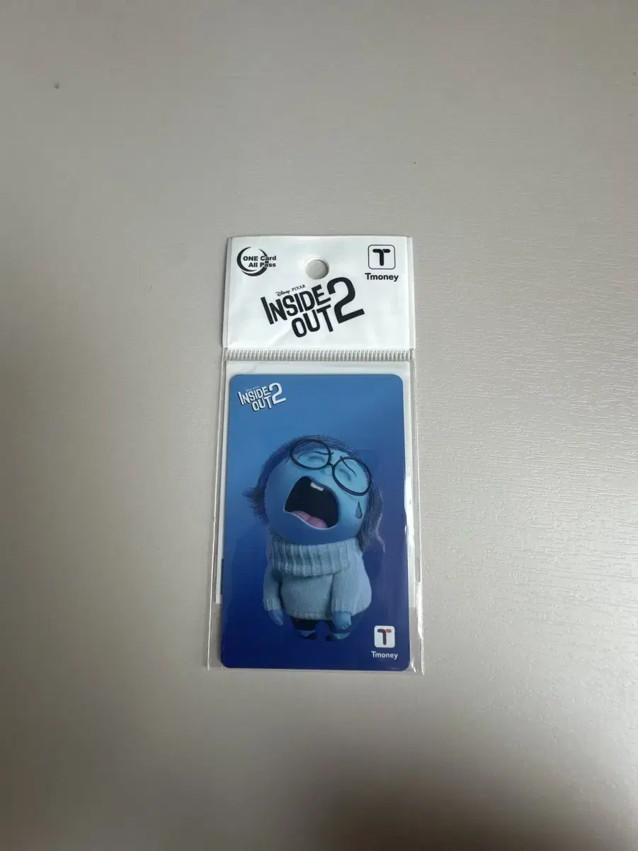 Inside Out T-money Sadness Transportation Card