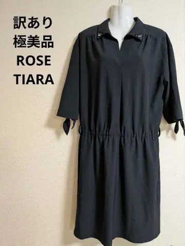 하자품 컨디션 최상 Rose Tiara 비쥬가 달린 반팔 원피스