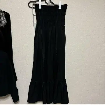 라인 반드 RuffledHemDressandSkirt 롱 스커트