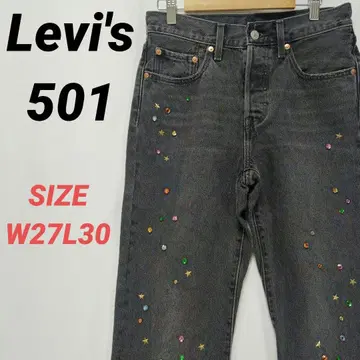 Levi's 리바이스 501 비쥬 청바지 데님 팬츠 여성용 블랙
