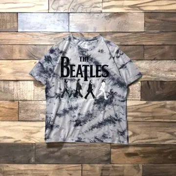 구제 의류 THE BEATLES 비틀즈 타이다이 밴딩 반팔 티셔츠 L