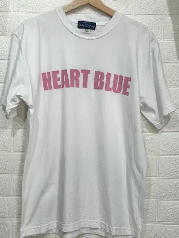 HEART BLUE 티셔츠 화이트