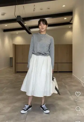 지프소피아 플라워 글로스 스커트 화이트 Gypsohila