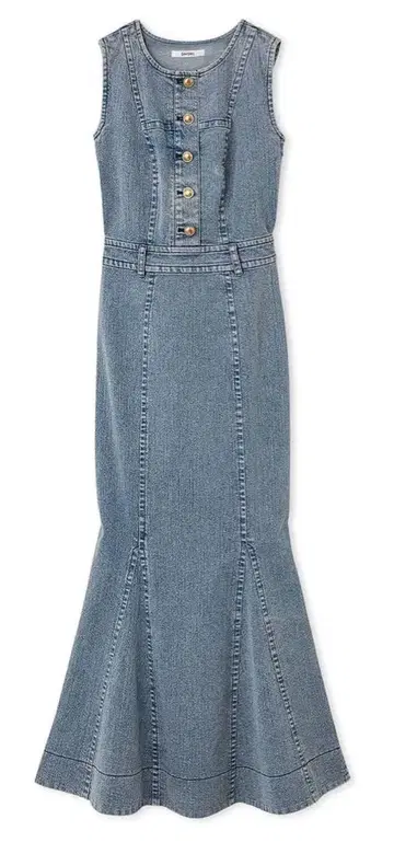 SNIDEL 스나이델 데님 머메이드 원피스