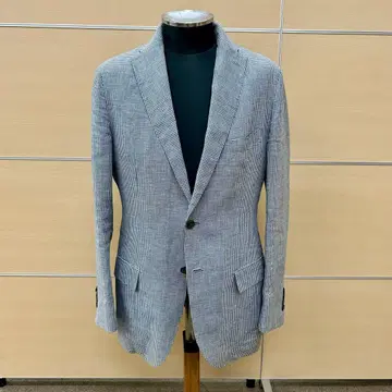 고급 라인 UNITED ARROWS 테일러드 자켓 린넨 하운드투스 체크