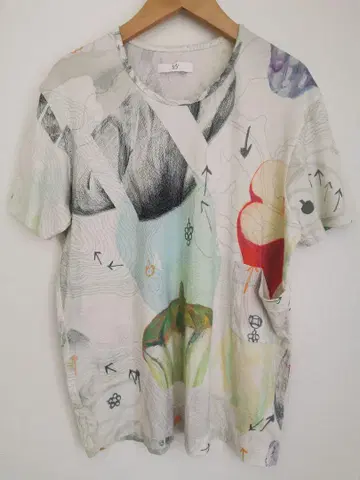 ohta 아트 프린트 티셔츠 S 사이즈
