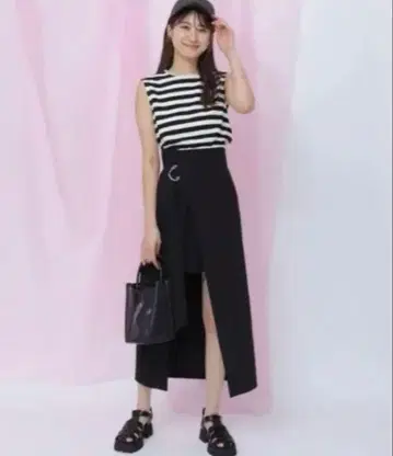 Rirandture 하이 웨스트 슬릿 스커트 00 사이즈