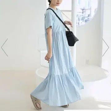 프릭스 스토어 인도 도킹 티셔츠 원피스 색스 블루