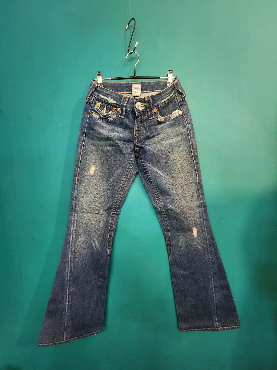 True Religion Women's Distressed Bootcut Joey Jeans