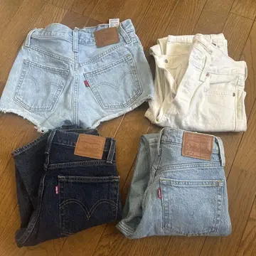 리바이스 데님 팬츠 3권과 숏 팬츠 세트