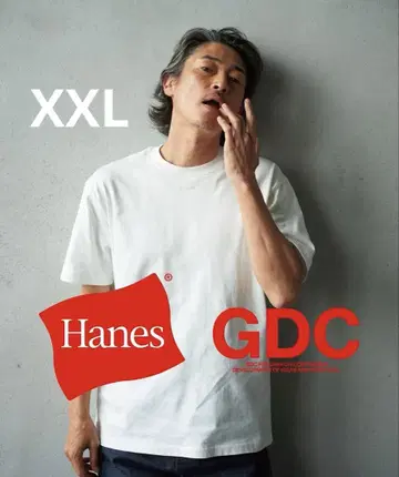 XXL GDC HANES SHIRO KURO 2PACK T 티셔츠