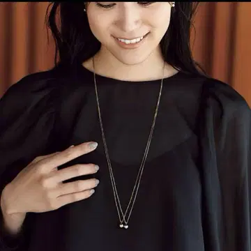 MARIHA 사일런트 문 실버 목걸이