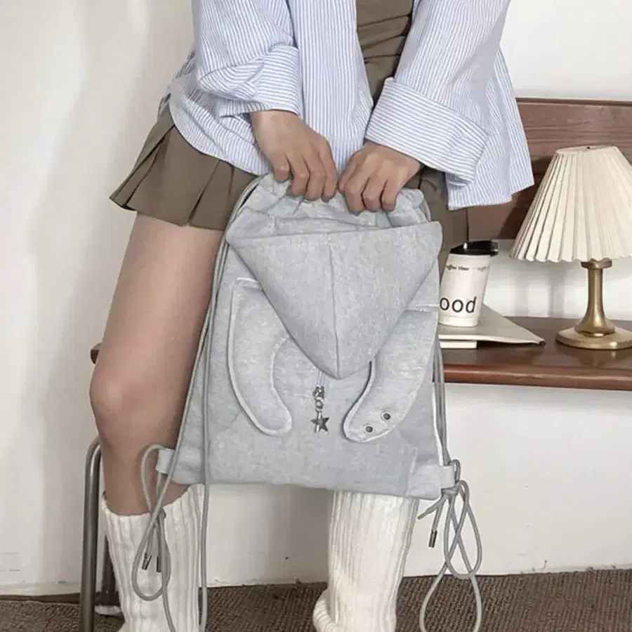 【Nuyet】Star gym sack _ light grey スタージムサック (light grey) - Nuyet | 60% - アジア
