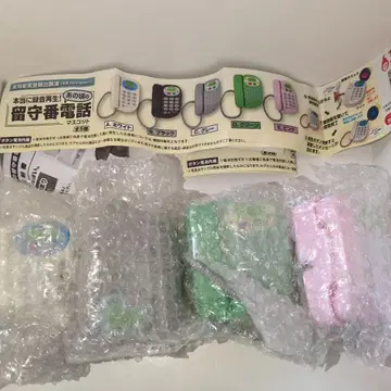 가챠 정말 녹음 재생! 그 시절의 자동 응답기 마스코트 4종 4개 세트