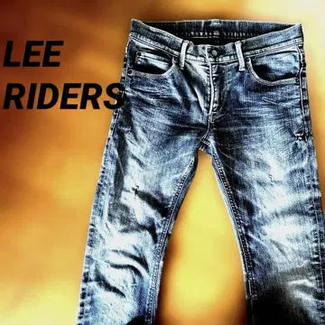LEE RIDERS 슬림 핏 데미지 데님 그레이 S 사이즈