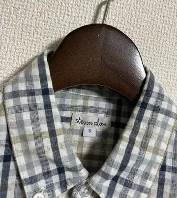Steven Alan 스티븐 앨런 체크 버튼 다운 셔츠