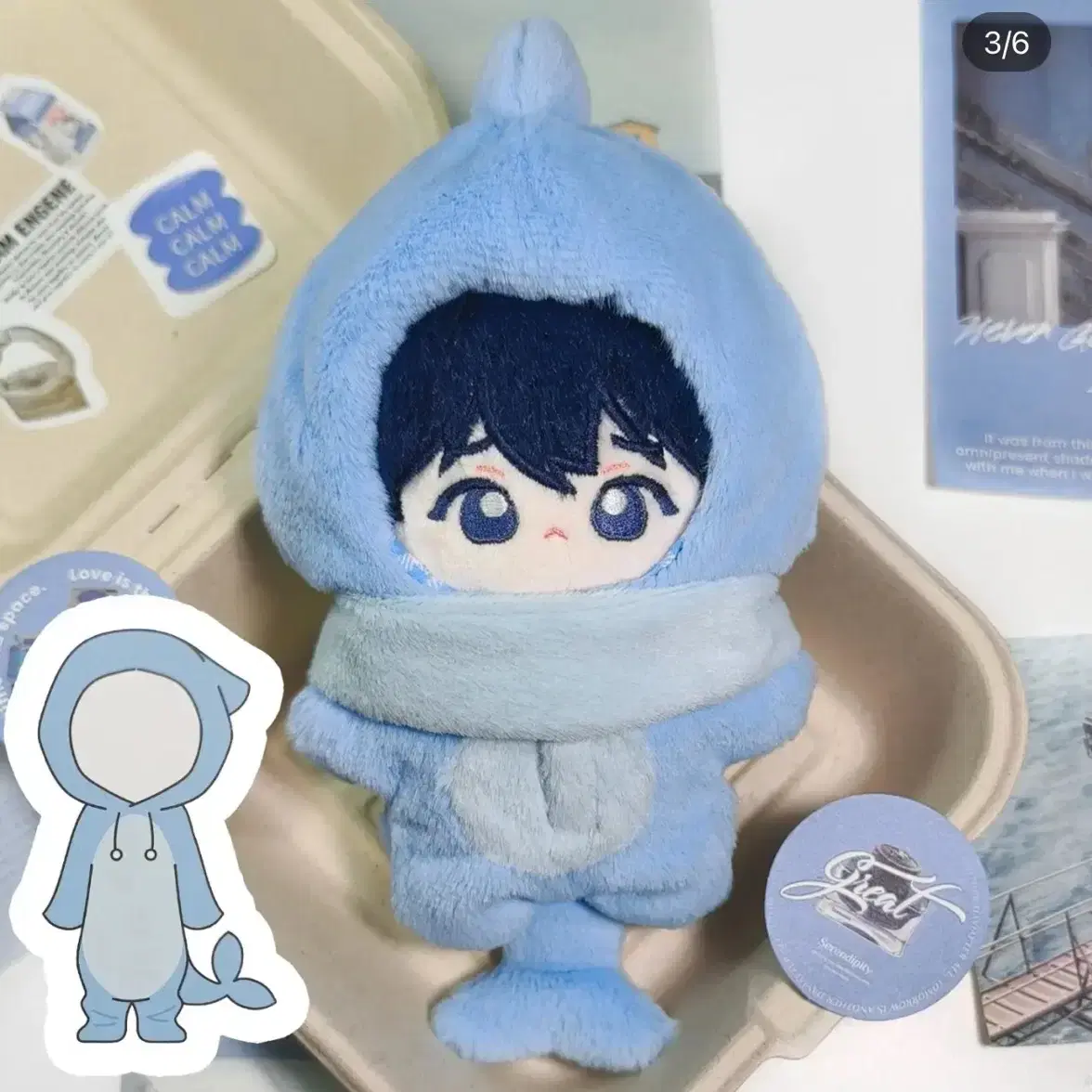 PLAVE | 플레이브 PLAVE yejun Doll 10cm Dolphin Bodysuit on