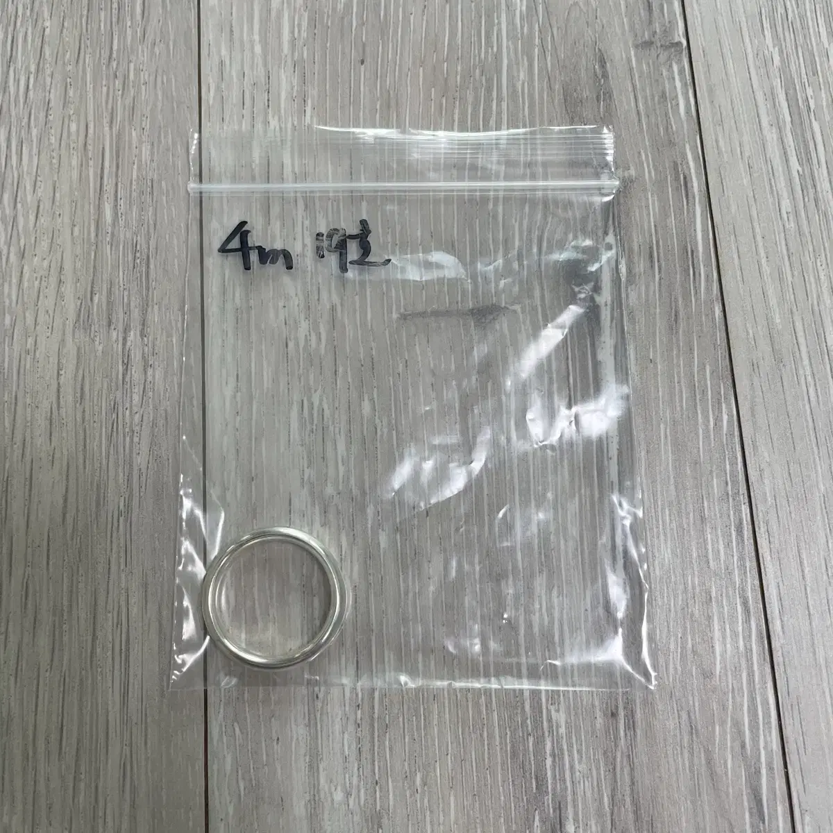Silver Ring No. 19, 4mm Engagement Silver 925