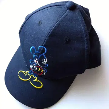 MICKEY UNLIMITED 미키마우스 자수 네이비 캡