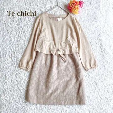 Te chichi 테치치 [M] 리본 포함 베이지 원피스 엘레강트