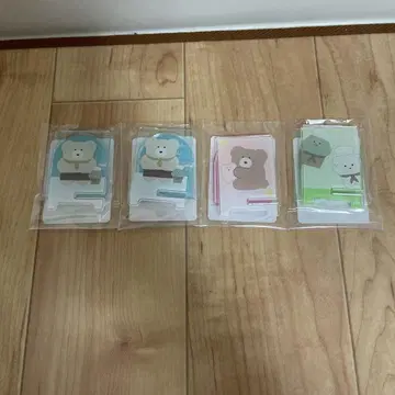 카푸 복권 D상 호코리 모코모카 미니 스마트폰 스탠드 4종 세트