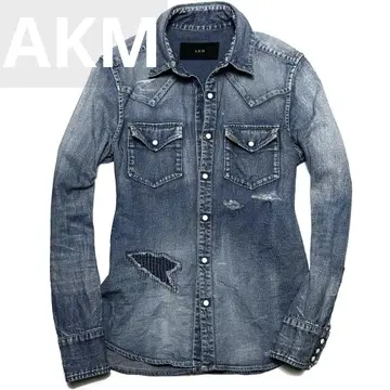 정가 6만 AKM 5.5oz DENIM WESTERN SNAP 셔츠 M