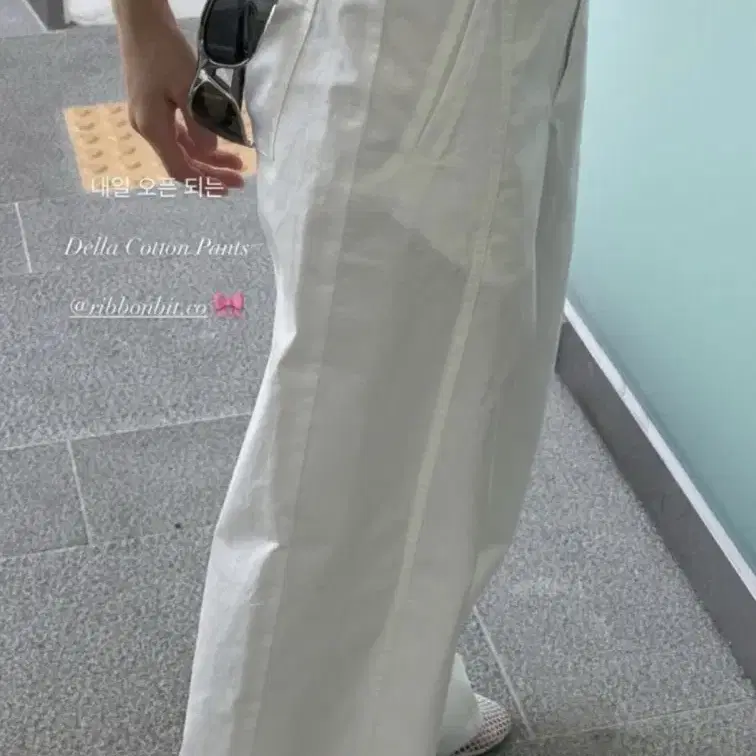 [RIBBONBIT] ☆ Della Cotton Pants / White Ribbonbit White Cotton Pants Della Cotton Pan #리본빛,#리본