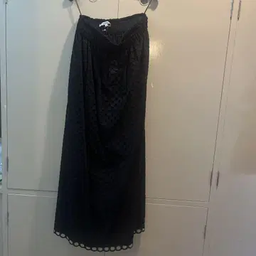 CARVEN 블랙 롱 스커트 38