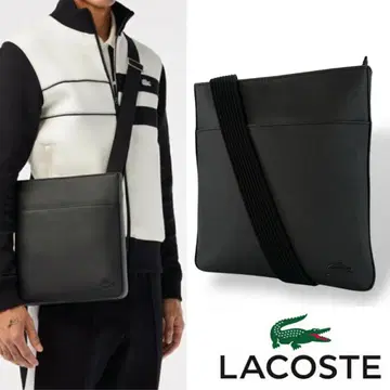 라코스테 LACOSTE 숄더백 블랙 가죽 느낌 NEWMODEL