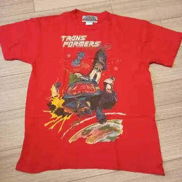 TRANSFORMERS 로봇 로터 콜라보 티셔츠 M 빨간색