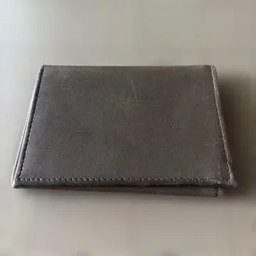 천연 가죽 다크 브라운 3단 폴더형 지갑 made in USA