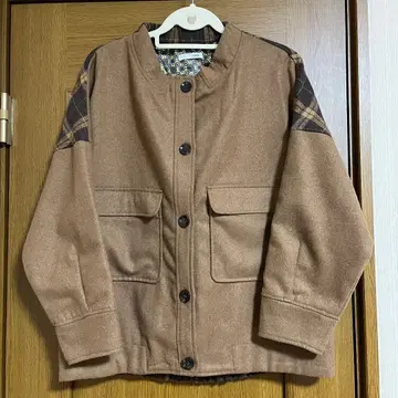 116 sandy 샌디 크루넥 밑단 밴딩 블루종 아우터