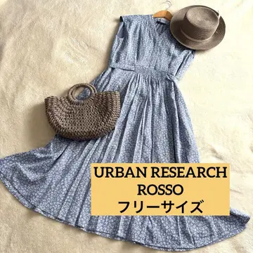 여성용 URBAN RESEARCH ROSSO 꽃무늬 롱 원피스
