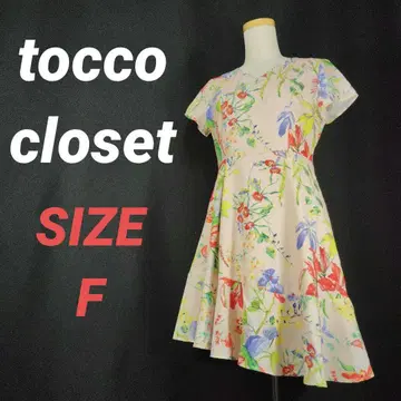 tocco closet 토코 클로젯 꽃무늬 원피스 비대칭