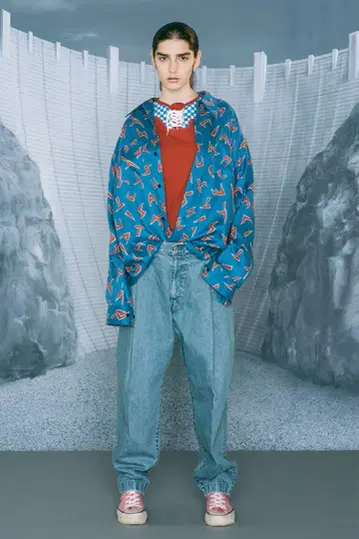 NEON SIGN 네온 사인 Used Wide Denim Slacks