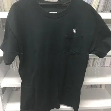 The bonez 자수 티셔츠 L 사이즈 블랙