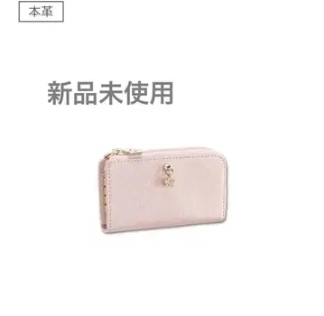 MARY QUANT 키케이스 라메 필름 멀티 키케이스 핑크