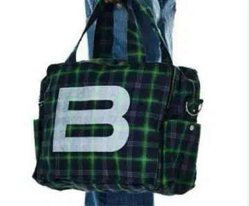 새상품 BEEDEN BIG B LOGO BAG CHECK