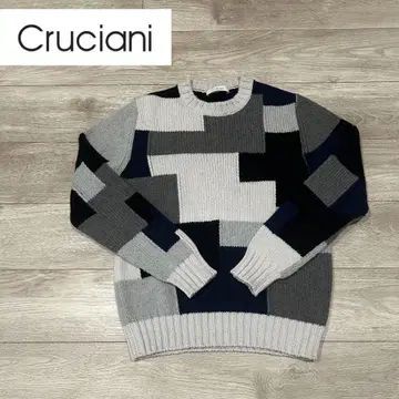 컨디션 최상 Cruciani 크루치아니 캐시미어 100% 쿨 넥 니트