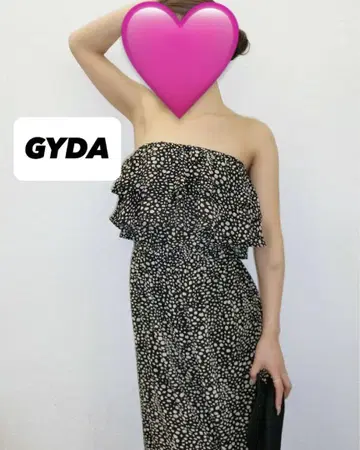 GYDA 쉬폰 베어 프릴 올인원