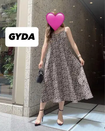 GYDA 바인더 플레어 롱 원피스