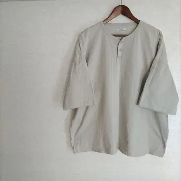 RUUBON 헨리넥 티셔츠(반팔) size:M 그레이지
