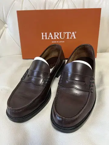 HARUTA 로퍼 9068 브라운 27 EEE 소가죽