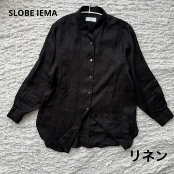 rSLOBEIENA 슬로브 이에나 린넨 셔츠 블랙
