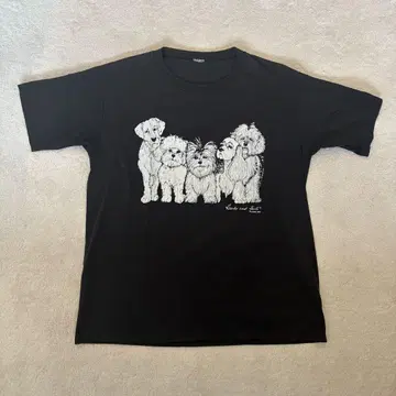 빈티지 vintage 개 티셔츠