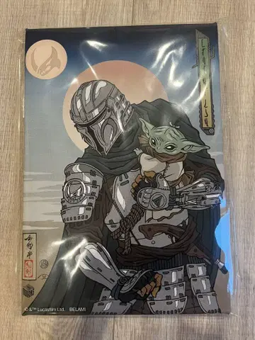 STAR WARS 만다로리안 우키요에 아트 보드 스타 워즈