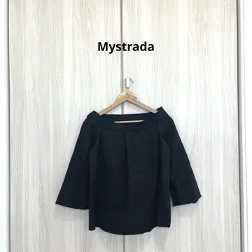 새상품급 Mystrada 마이 스트라다 오프숄더 M 사이즈 블랙