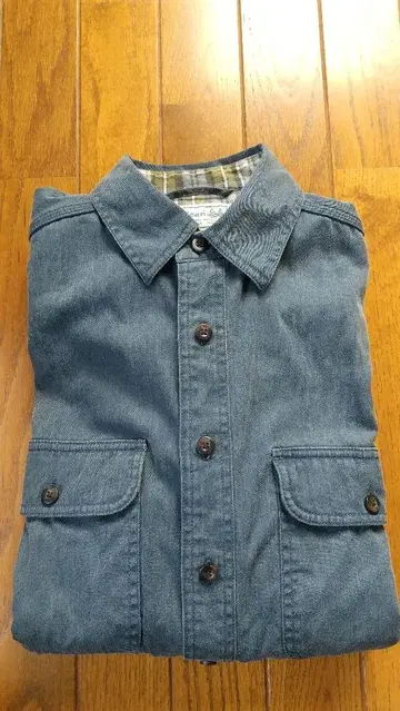 L.L.Bean 남성용 라인드 허리케인 셔츠 S